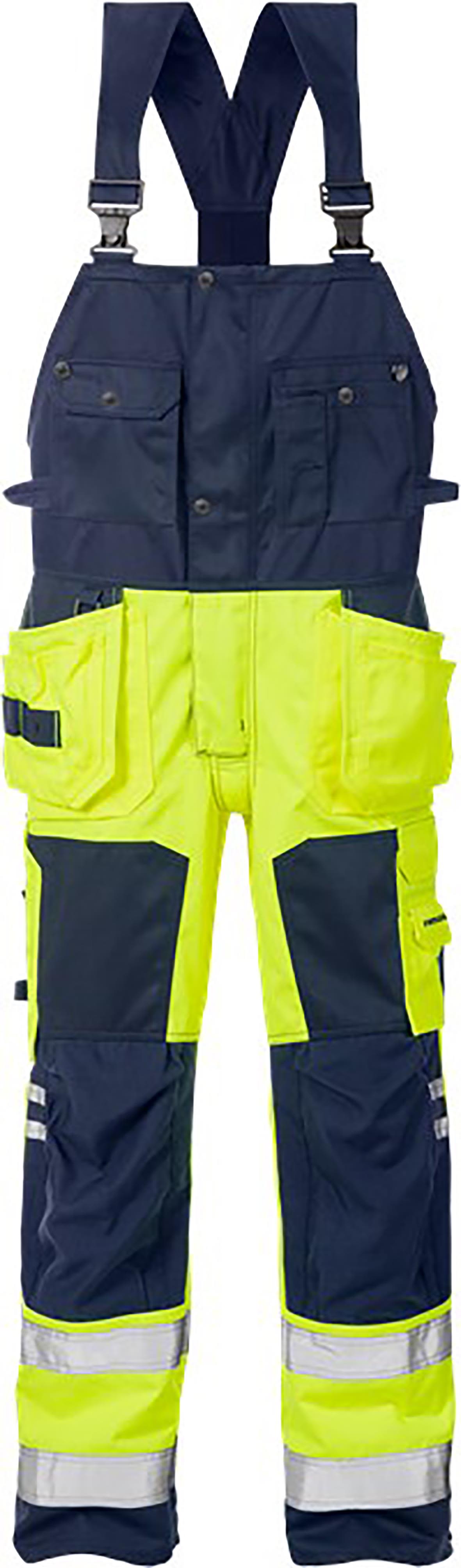 Fristads 1014 PLU Seler varselgul/marineblå C54