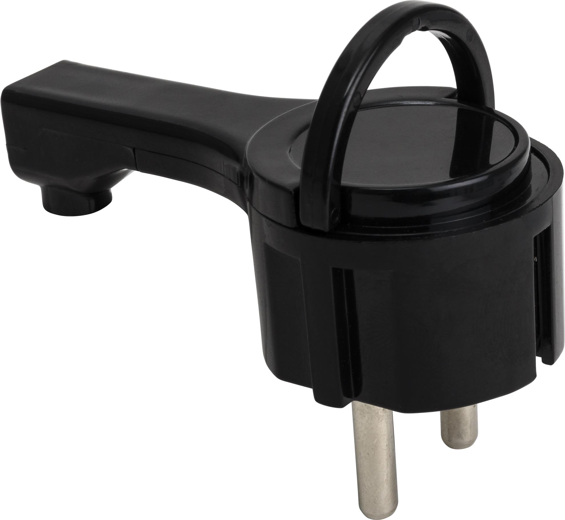 Gelia 4001312222 Stickpropp vinklad, jordad Svart