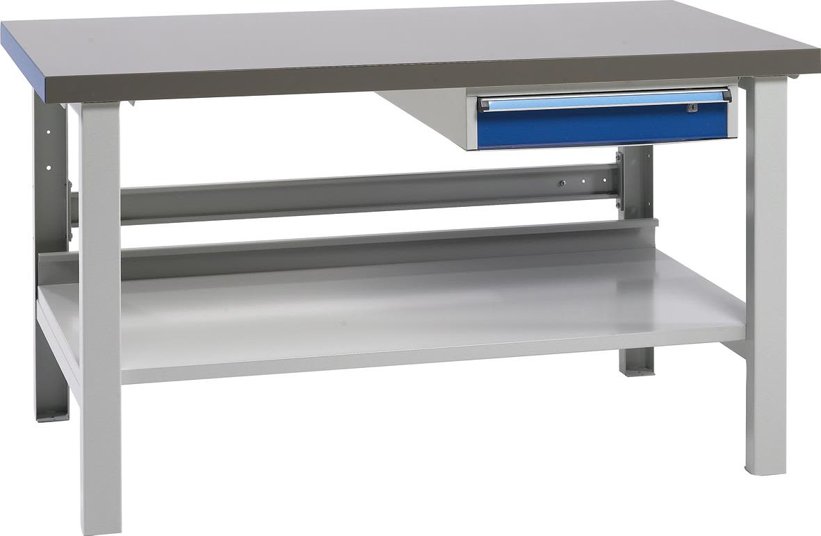 Treston C13041125 Arbetsbänk kombination B, 1000x750 mm Stålklädd skiva
