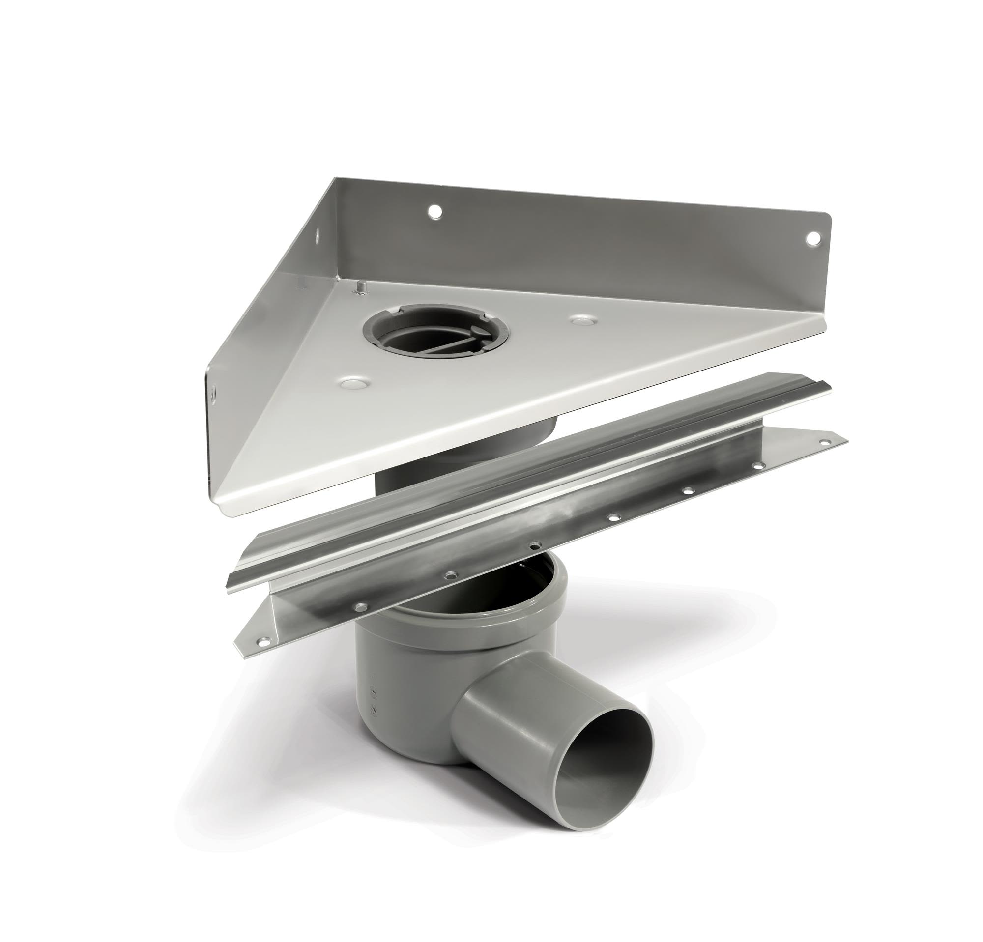 Unidrain Unidrain Golvränna hörnmodell, 200 mm