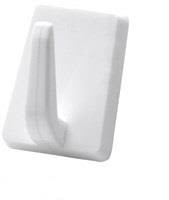 Habo 45880 Klädkrok självhäftande, vit plast, 4-pack