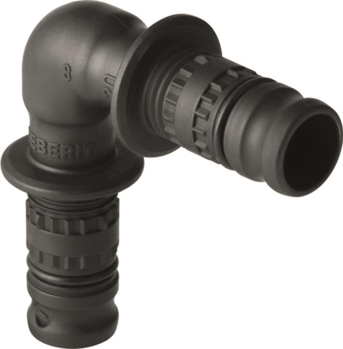 Geberit 1875036 Vinkel 90°, slätände 63 x 63 mm