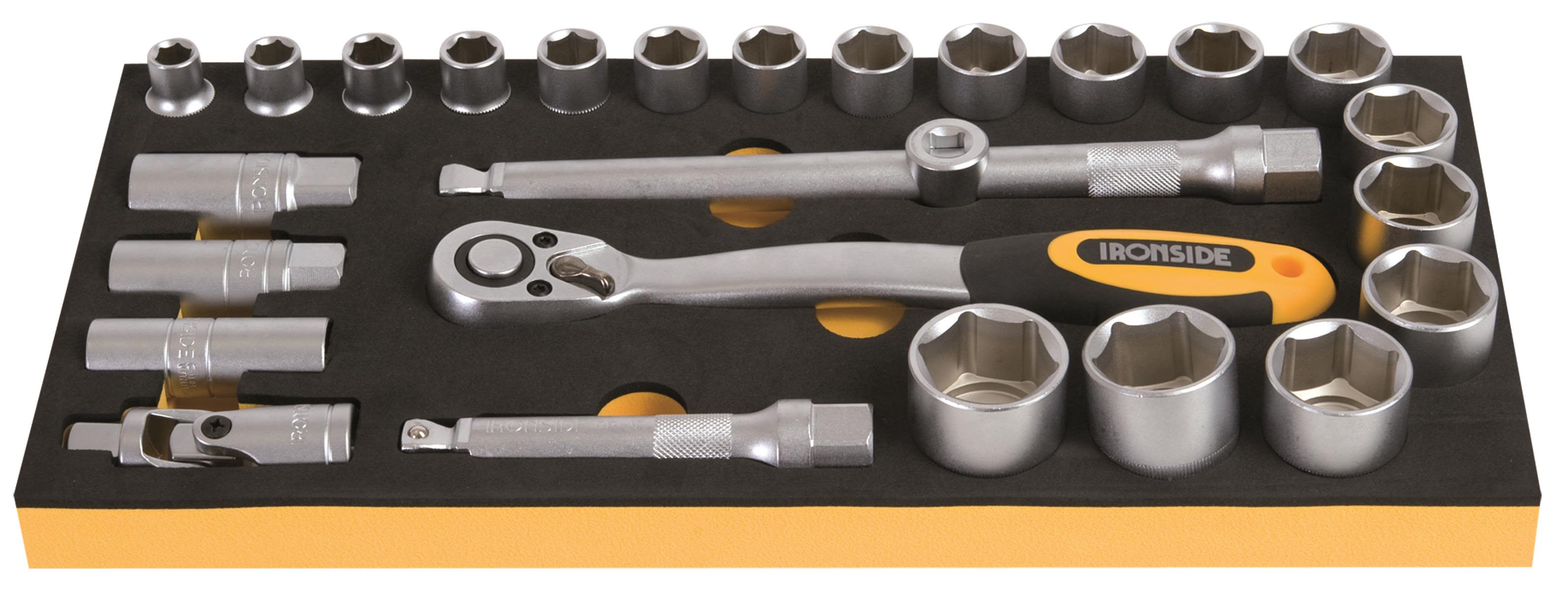 Ironside 102389 Hylsnyckelsats 26 delar, 1/2