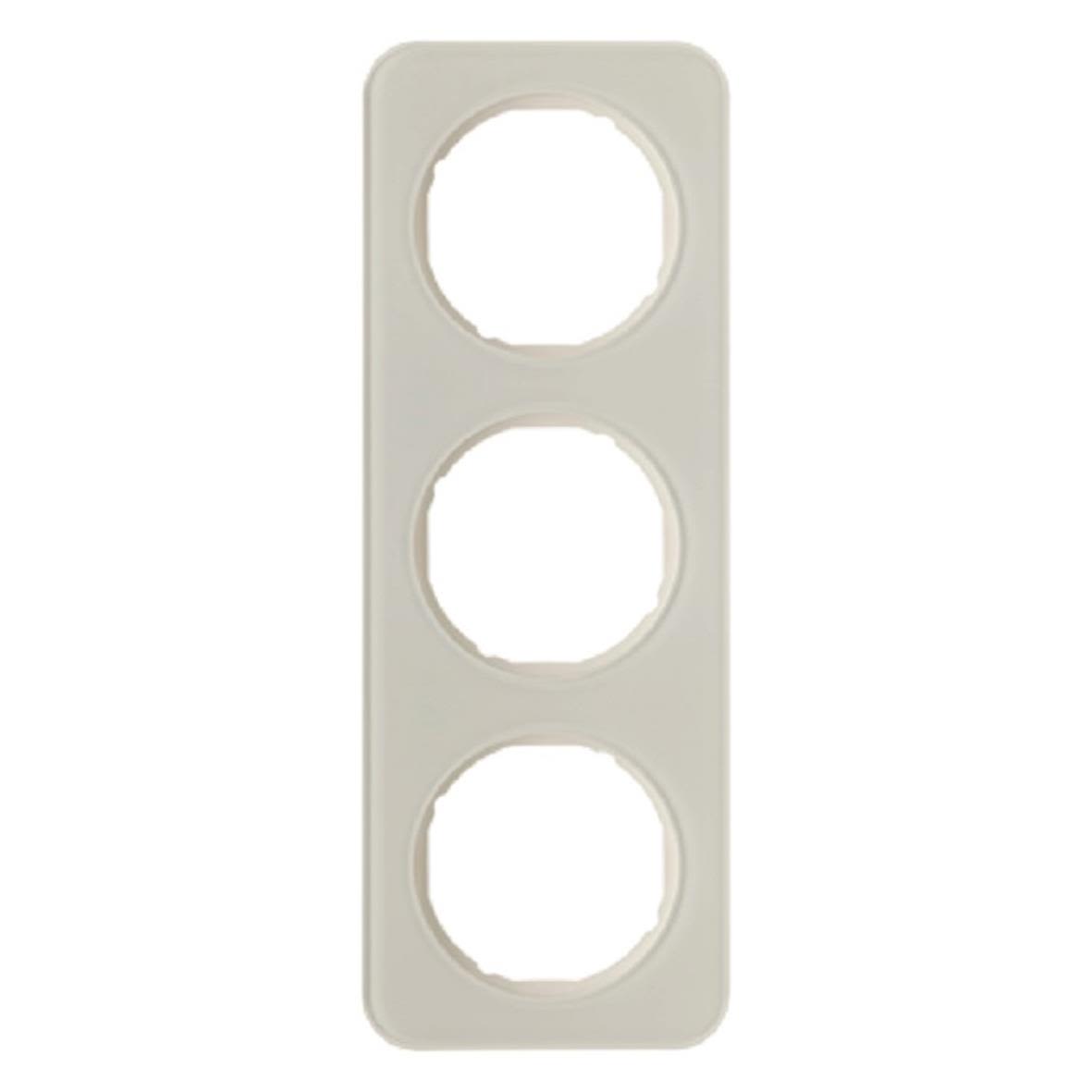 Hager 10132116 Täckram 3-fack, R.1 Glas/svart