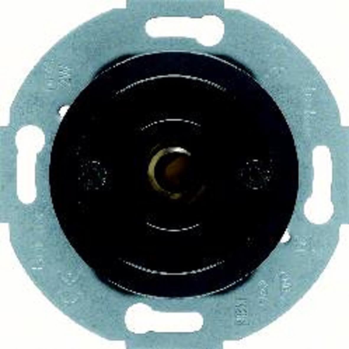 Hager 510401 Trykknappinnsats for signallampe, belyst, 1-polet Svart