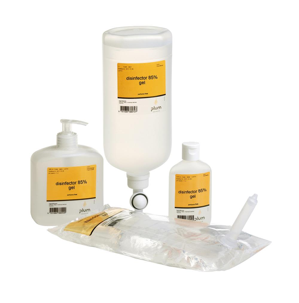 Plum Disinfector Handdesinfektion gel, 85% 1000 ml, påse