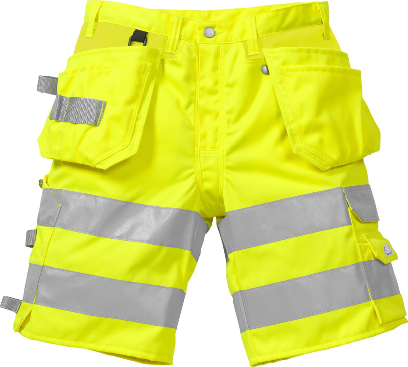 Fristads 2028 PLU Håndværkershorts Høj synlighed gul C56