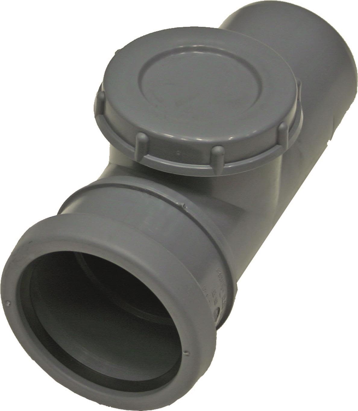 Pipelife 170464 Rensrör med 1 muff och lock 75 mm