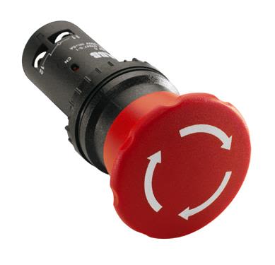 ABB 1SFA619550R1071 Nödstopp 40 mm, 1NO, 1NC