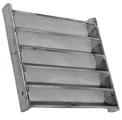 Habo 117 Ventilgaller aluminium, 150x150 mm