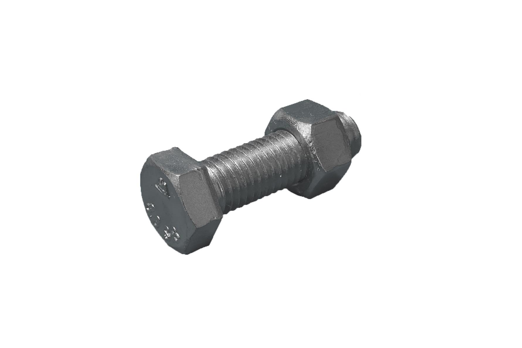 Stafa 0118600021 Stålkonstruksjonsskrue 16 mm, med mutter, FZB 8.8, EN 15048 16 x 100 mm, 25-pakk