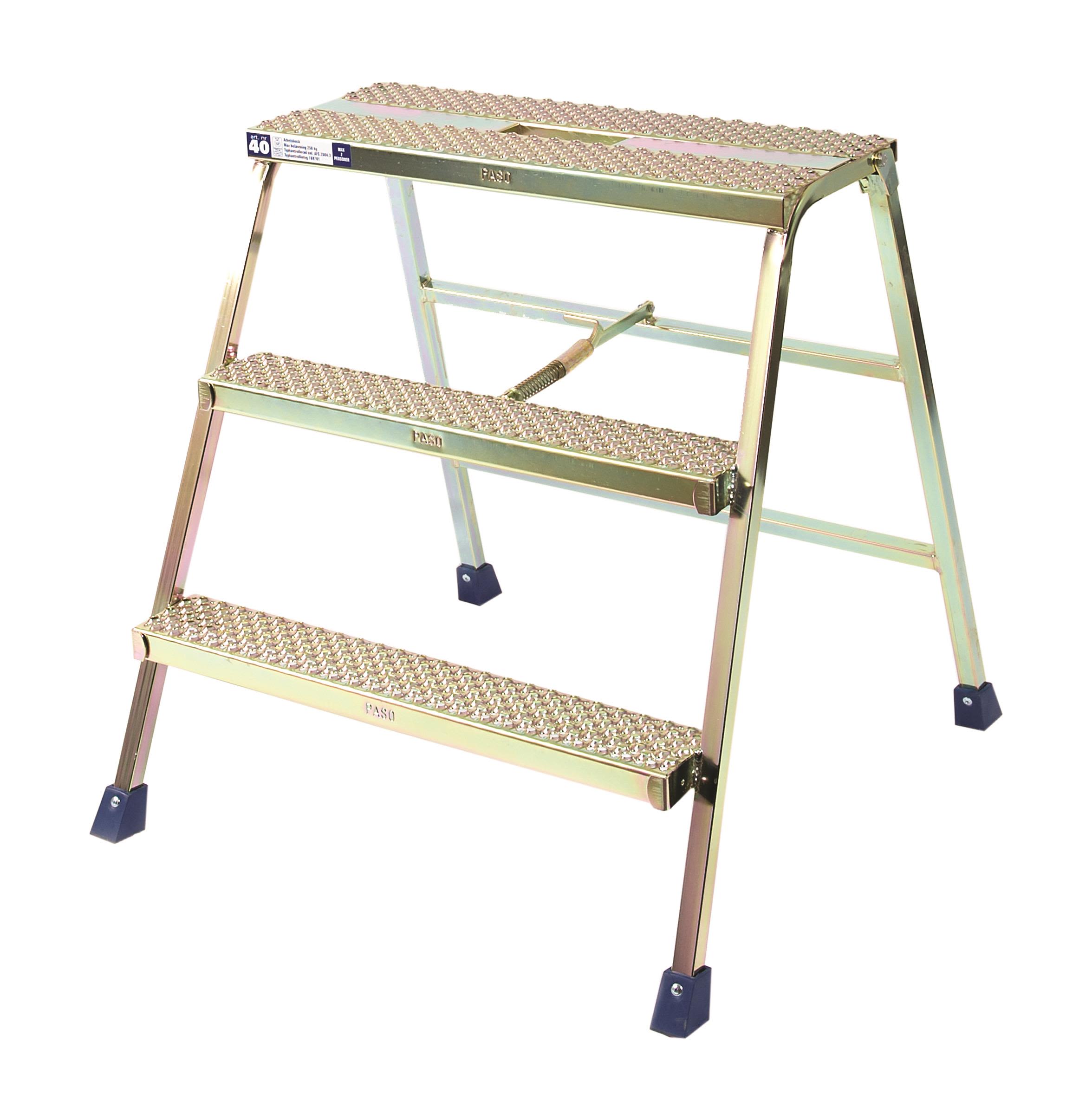 Pa-So Produkter 40 Arbeidsbukk enkel, 620 mm bred 3 trinn