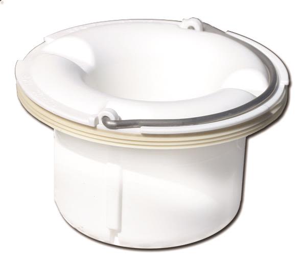 Purus Tyr vandlås 125mm t/indb - t/gulvafløb hvid PEH