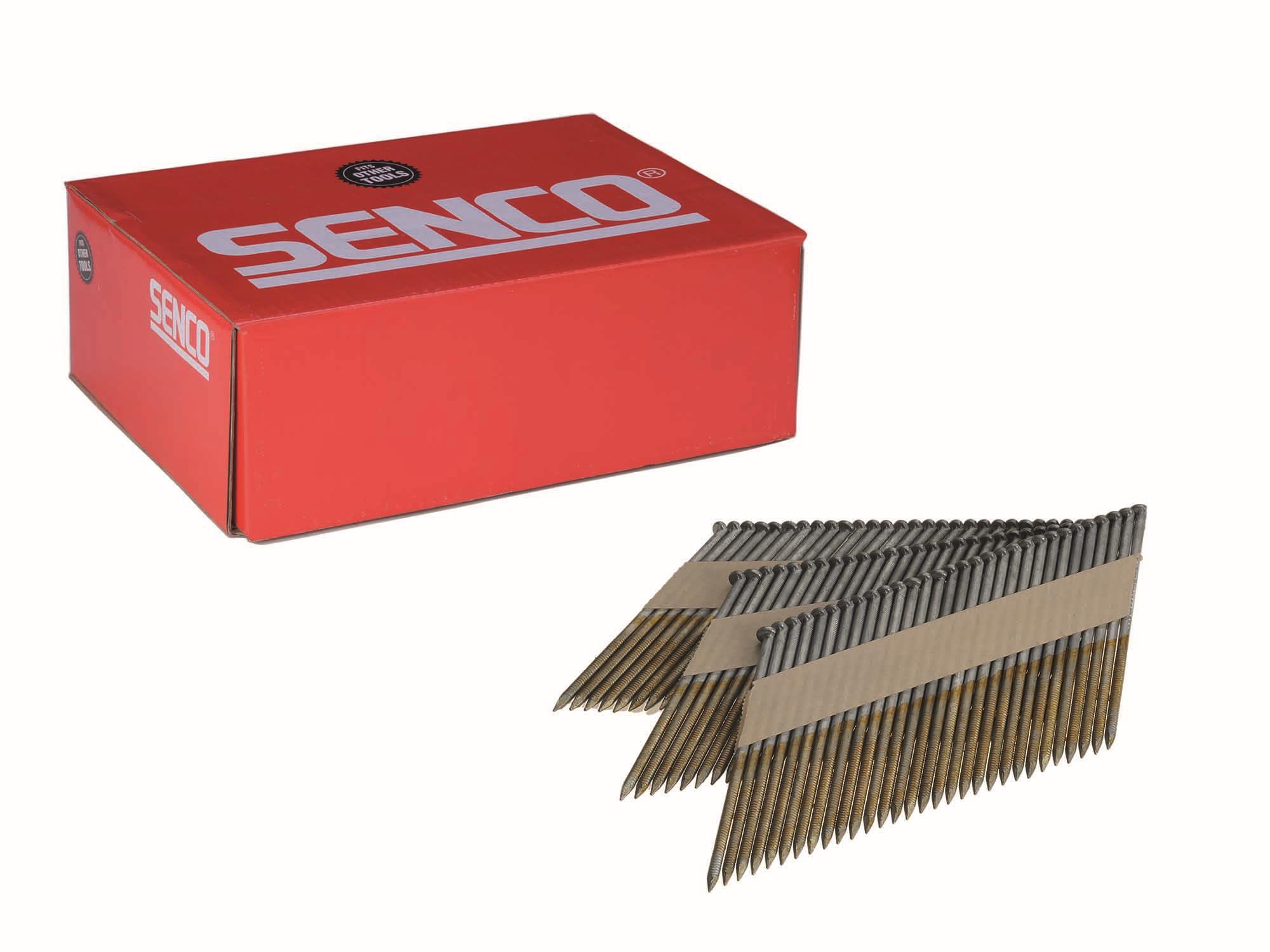 Senco HC60ASBKR Stavspik 34° diamantspets, kort stav, 2000-pack 3,1 x 100 mm