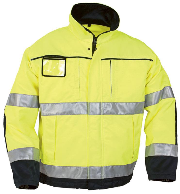 Top Swede 3816 Jakke ufôret, varsel, gul/marineblå Str. 3XL