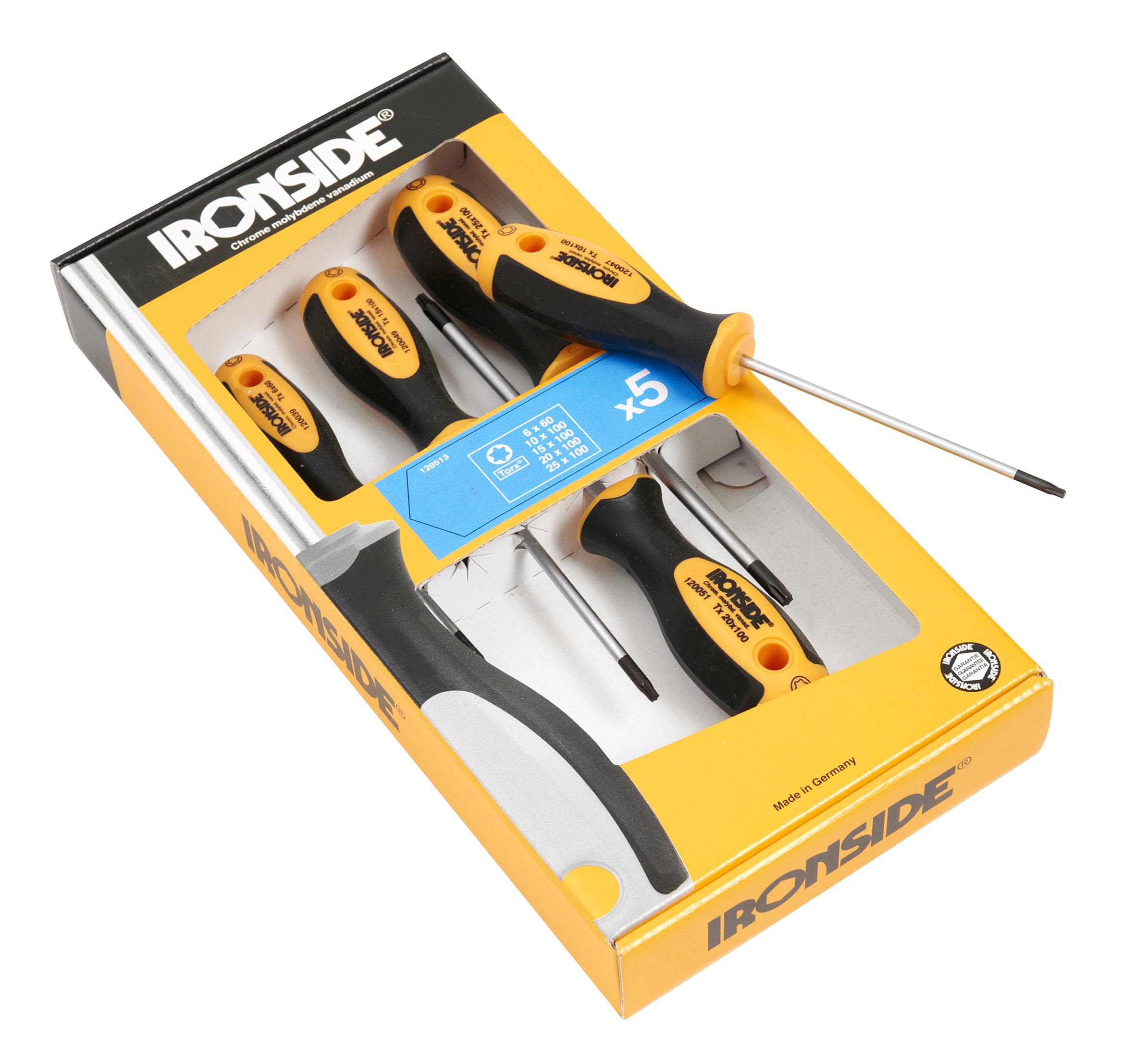 Ironside 120513 Skrutrekkersett 5 deler, torx