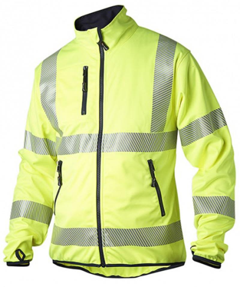 Top Swede 7721G Softshelltakki huomiotakki, keltainen Koko 3XL