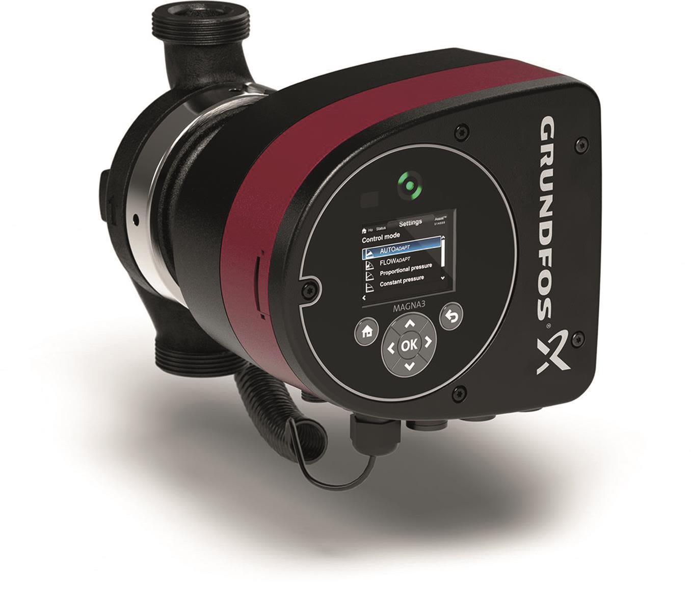 Grundfos MAGNA3 25-100 180 Cirkulationspump 1 1/2 tum, DN 25, 54.9 kPa, 163 W