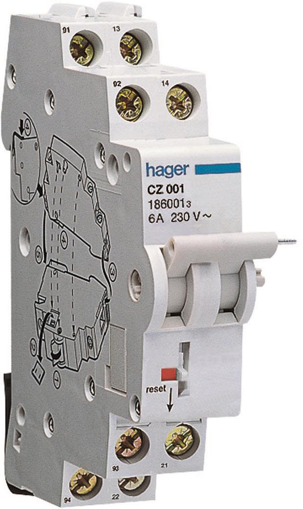 Hager CZ001 Hjälpkontakt 440V, 5A