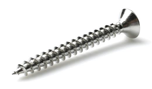 Arvid Nilsson 56904550 Träskruv TKFX VVS A2, polerad, 100-pack 4,5x50 mm