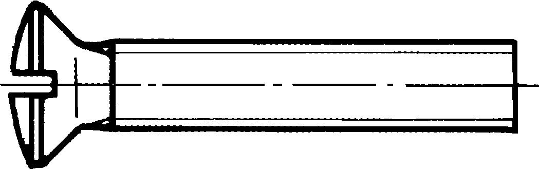 REYHER 009647309040040 Sporskrue M4, MKFS FN DIN 964 A, messing M4x40 mm, 200-pakning