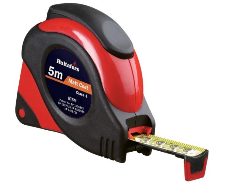 Hultafors BT 8 Målebånd 8 meter, metrisk