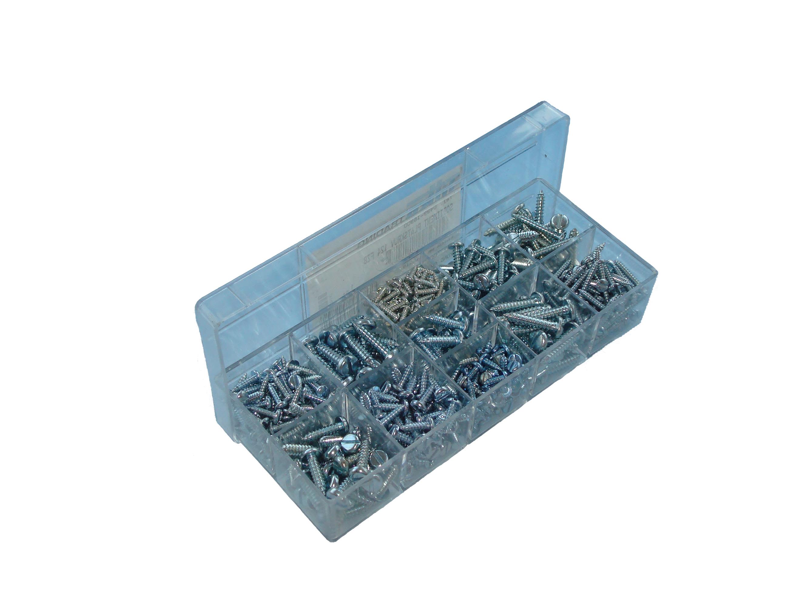 Tilka 80174 Plateskruesortiment 2,9 x 9,5 - 5,5 x 22, CSS FZB