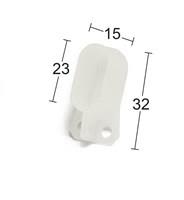 Habo C 3115-5 Endestopp for C-skinne, 2-pakning