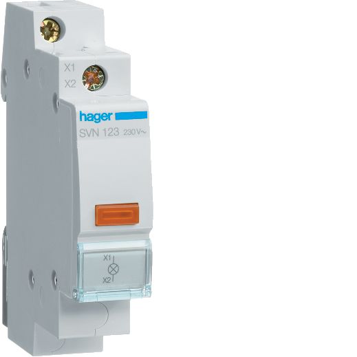 Hager SVN121 Signallampa 230VAC Grön