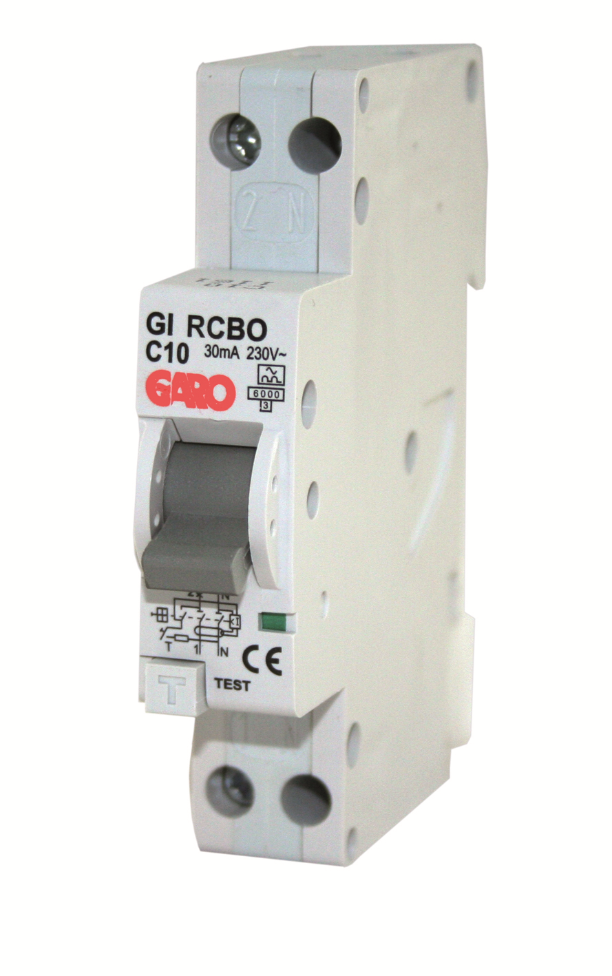 Garo RCBO GC C20A 1+N Personskyddsautomat 1 modul, 6kA 20A
