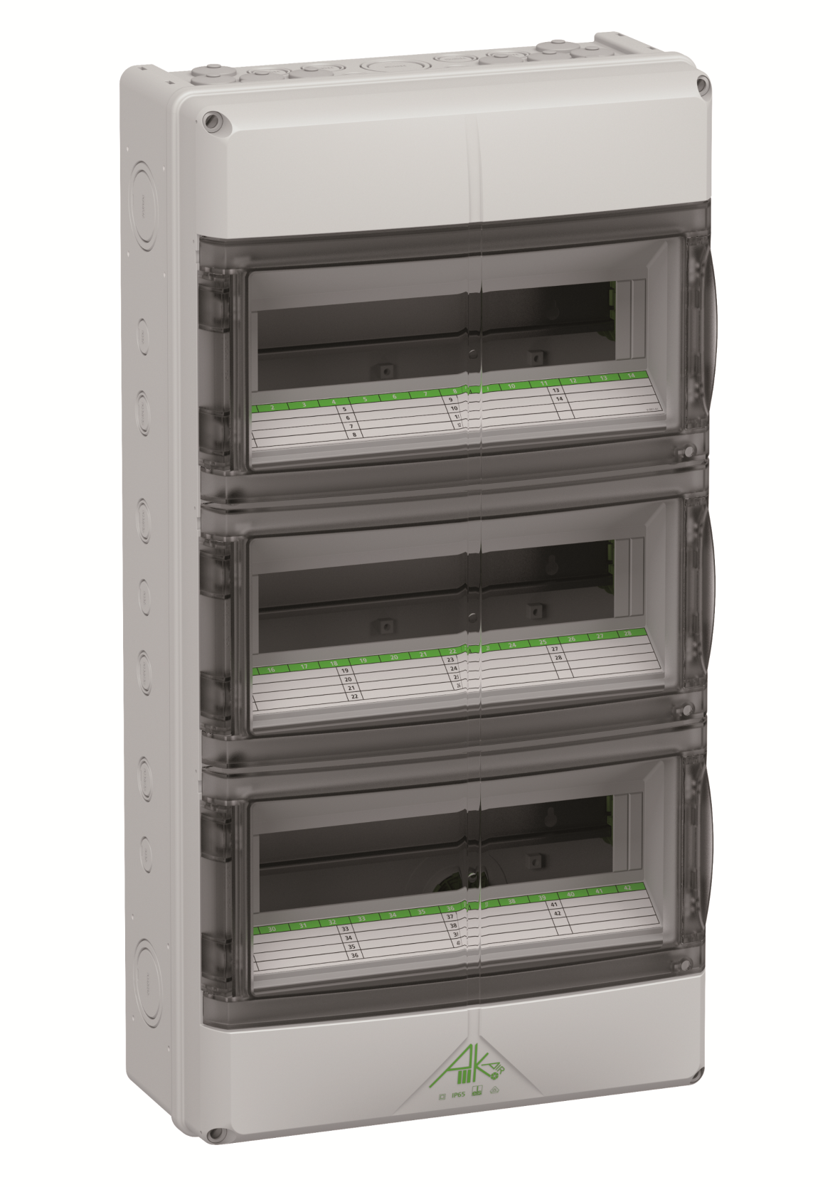 Spelsberg 73344201 Vakiokotelo tuuletettu, IK08 3 x 14 moduulia