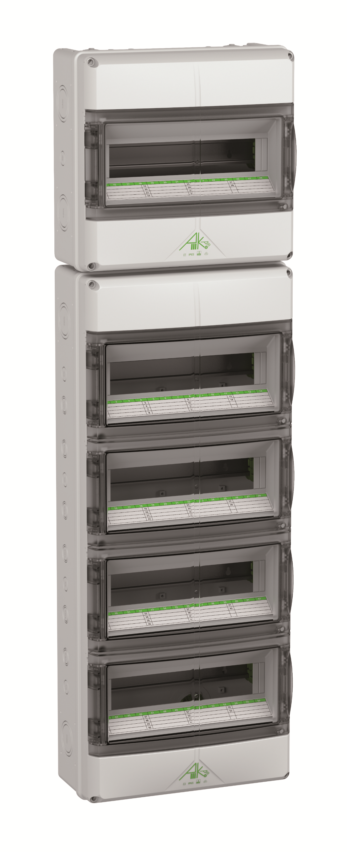 Spelsberg 73347001 Normkapsling ventilerad, IK08 5 x 14 moduler