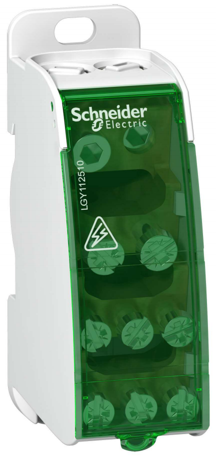 Schneider Electric LGY112510 Distributionsblock 1 pol, 125A, 10 skruvanslutningar