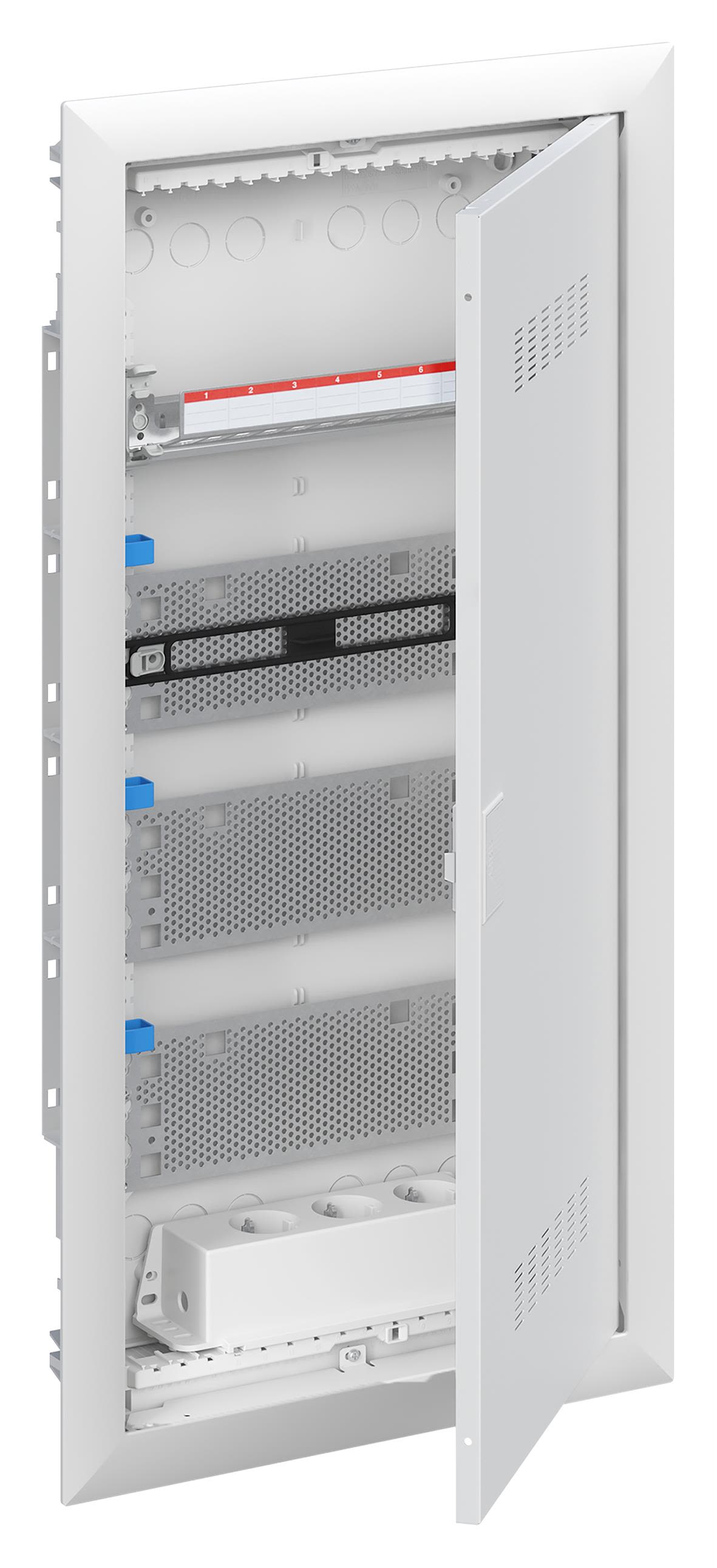 ABB UK600 2CPX031385R9999 Normcentral infälld, patch, ventilerad dörr 4-radig