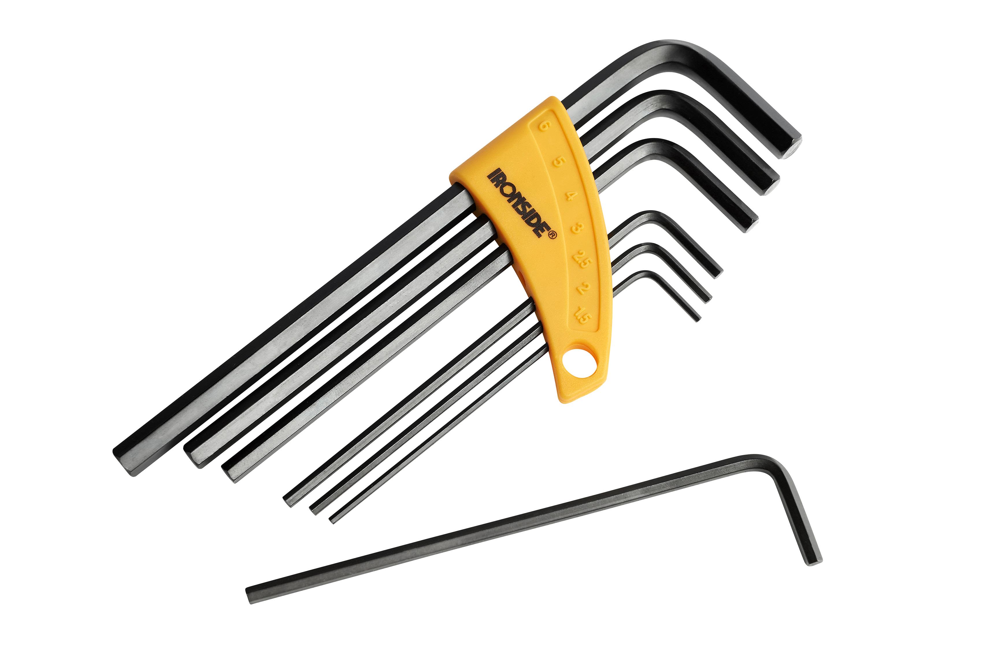 Ironside 114007 Vinkelnyckelsats 7 delar, insex, 1,5-6 mm
