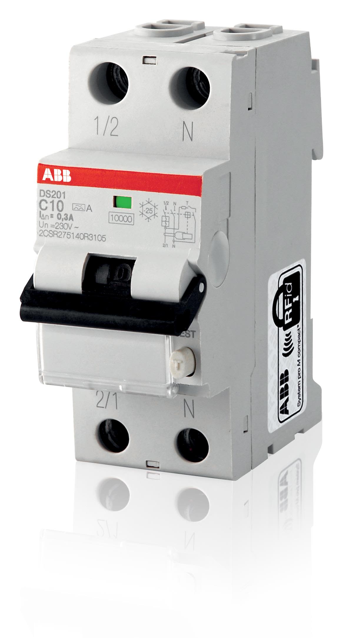 ABB 2CSR255180R1254 Personskyddsautomat 6kA, C-karakteristik, typ A DS201 C25 A30