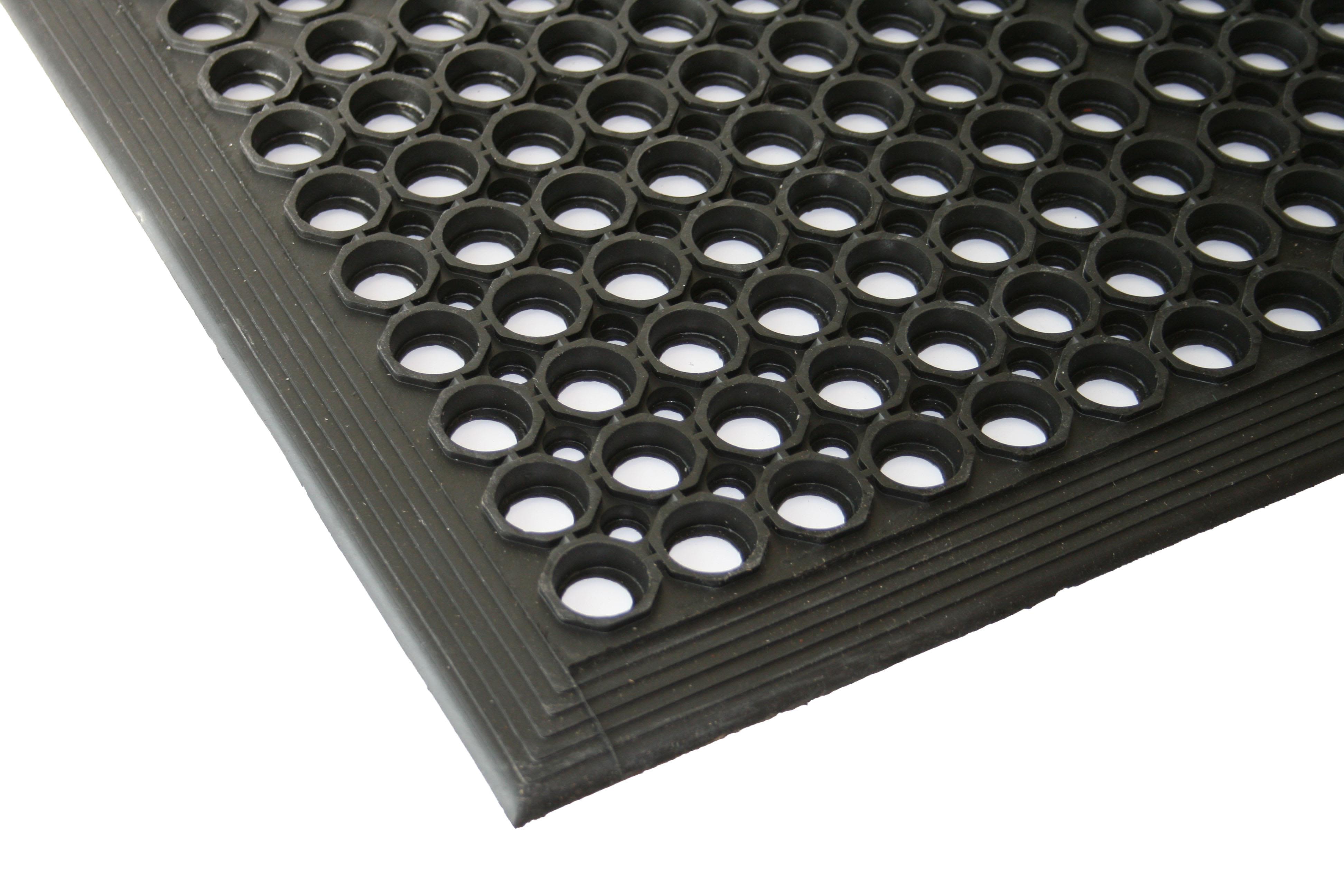 Duri 18018 Ringgummimatta 90 x 152 mm, svart