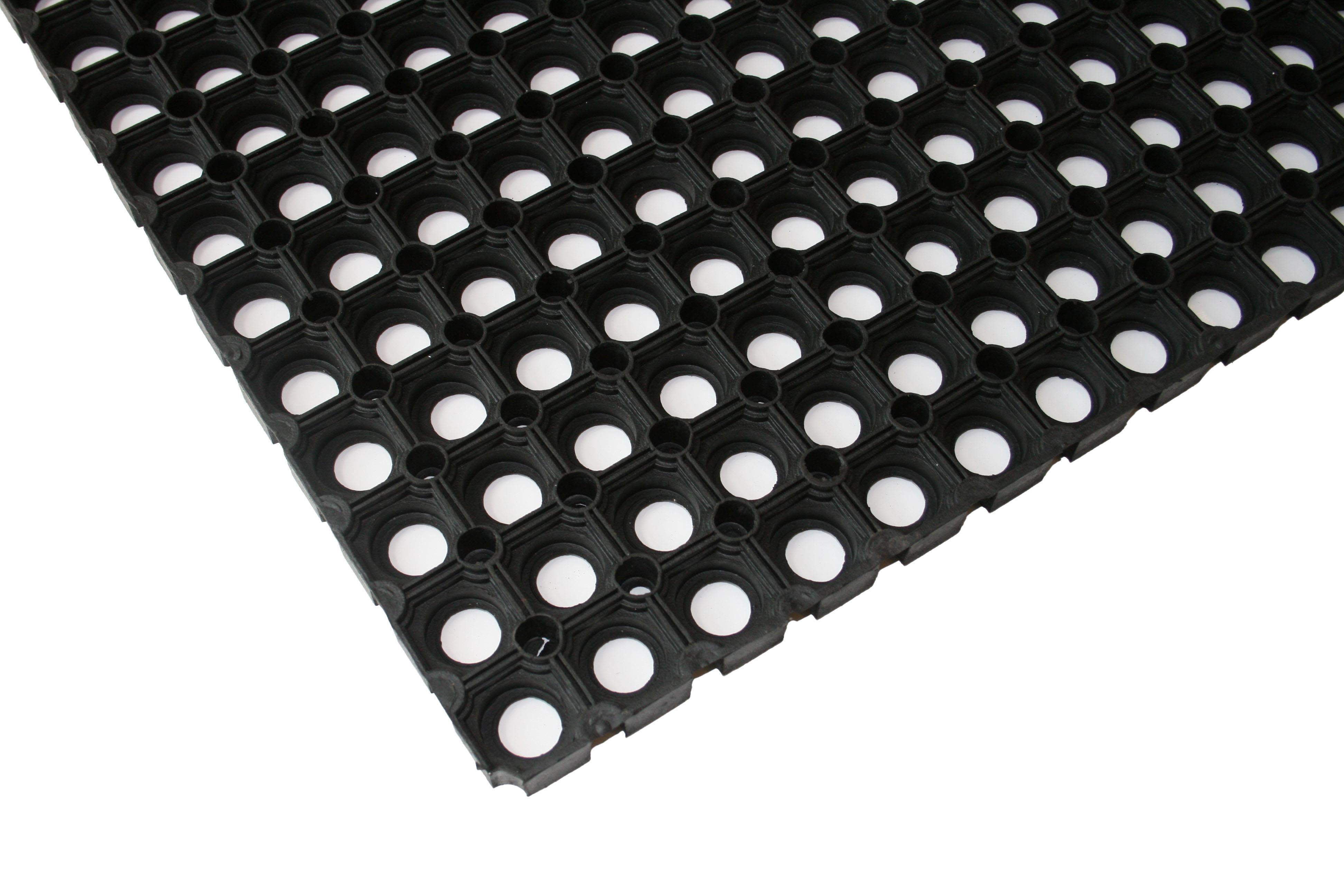 Duri 18004 Ringgummimatta svart 80 x 120 cm