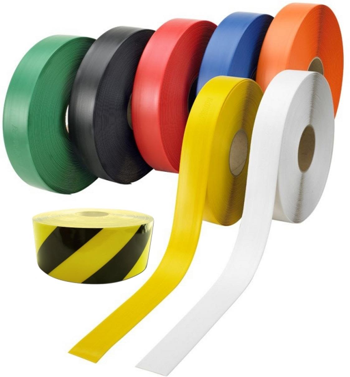 Ergomat DuraStripe Supreme HZ Golvmarkeringstejp 30 m, svart/gul 7,5 cm
