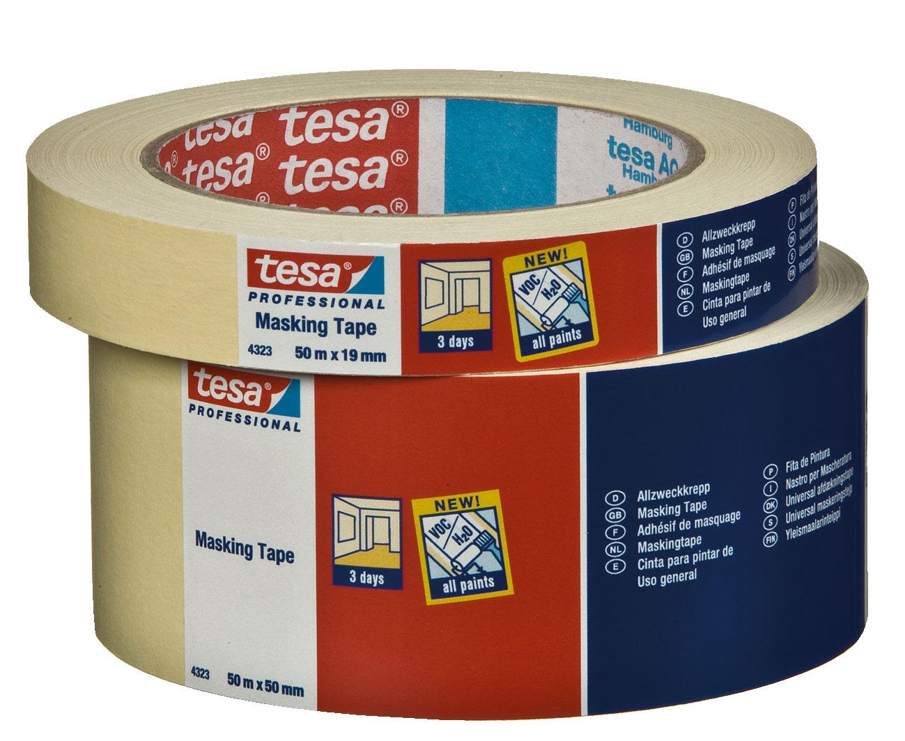 Tesa Malertape - 38mm x 50m - maks 50 gr. - 4323