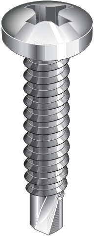 Ejot 581320 Borskrue rund stål, PH2 FZB 4,8 x 19 mm, 500-pakning