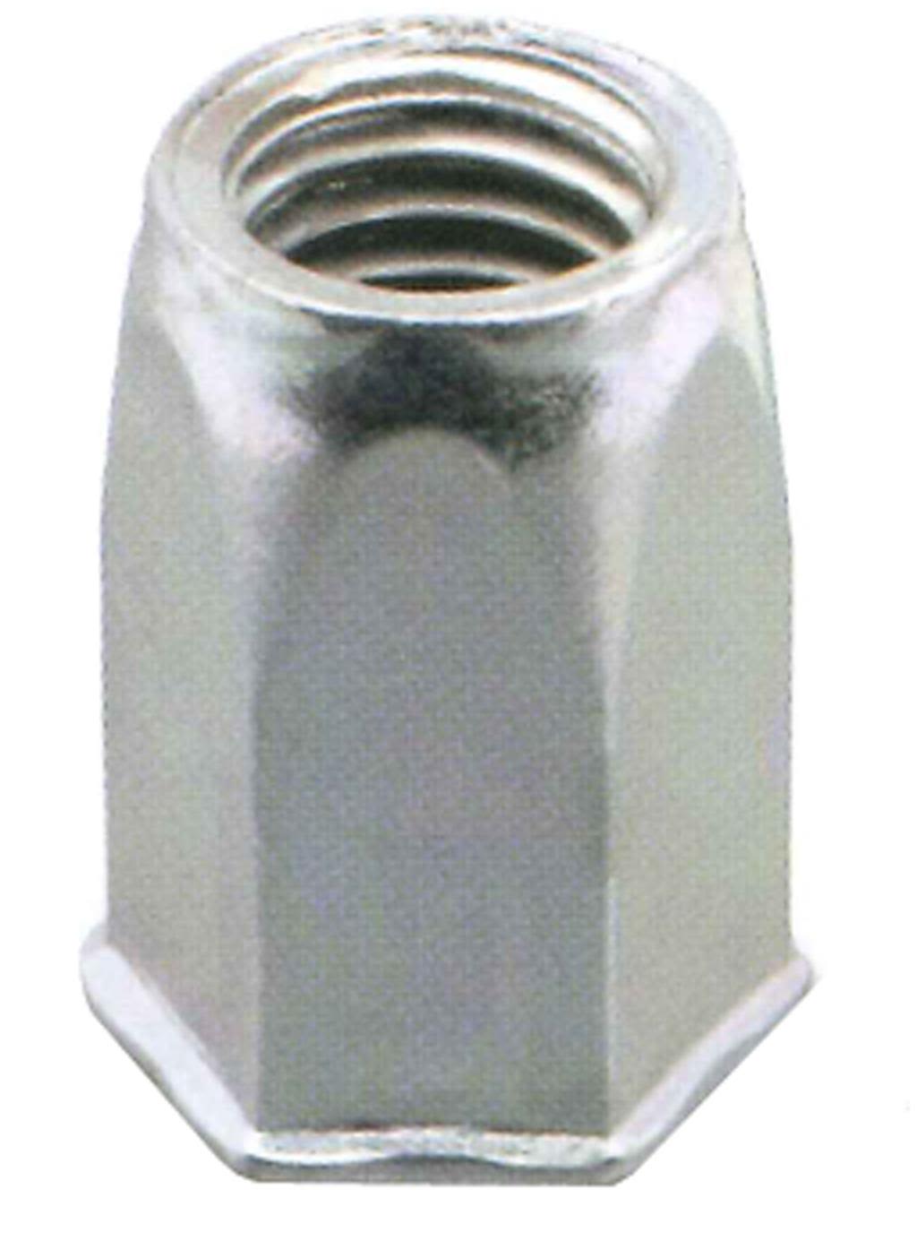 Ejot 460398 Blindnitmutter självförsänkt öppen sexkant, 200-pack M6