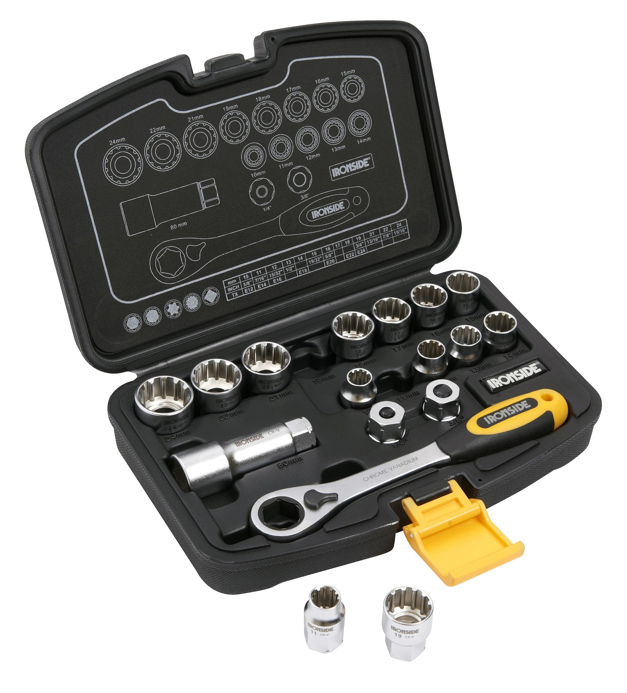 Ironside 116015 Hylsnyckelsats 17 delar