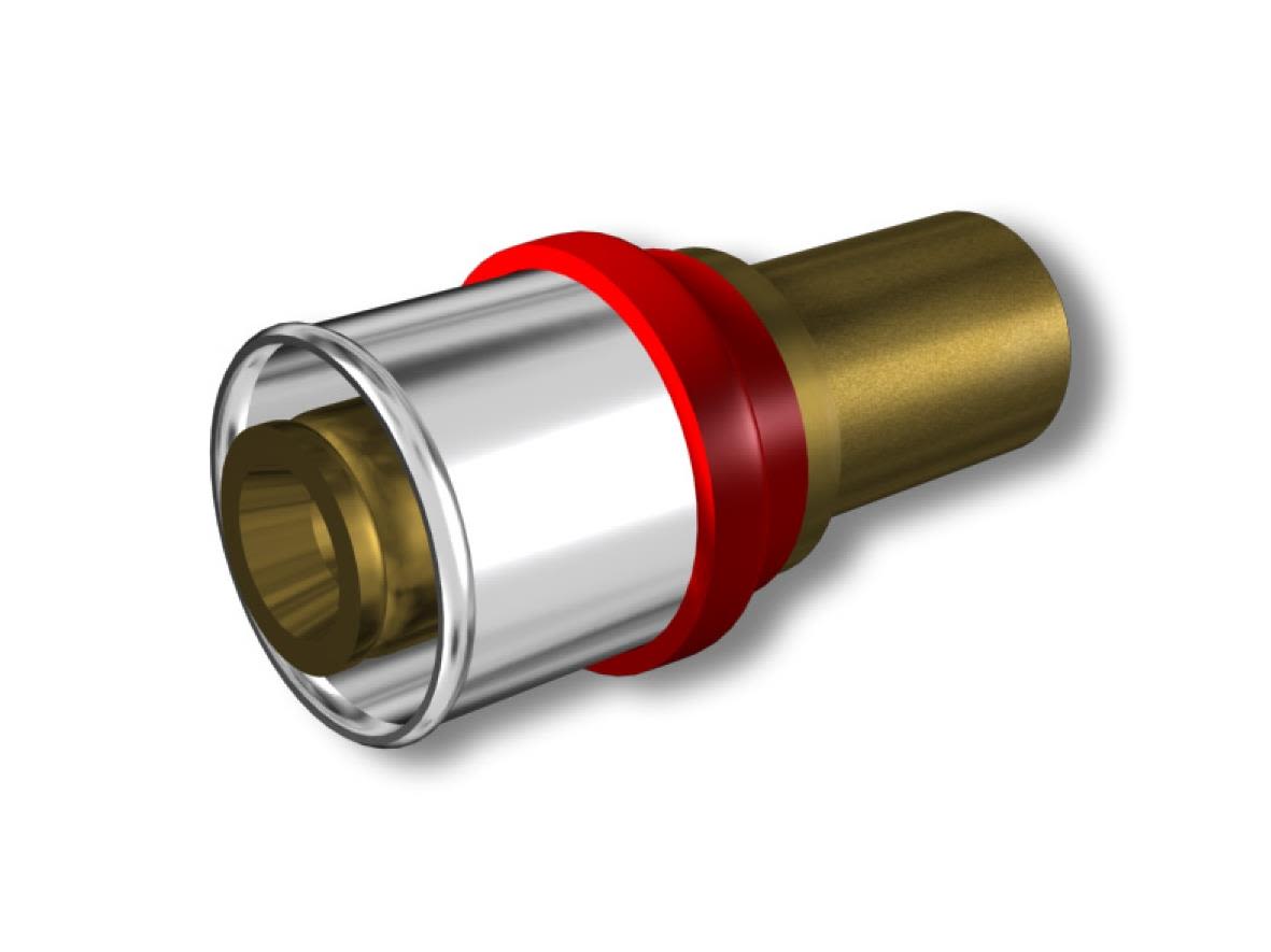LK Systems 2417053 Presskoppling rak, 25 x 22 mm