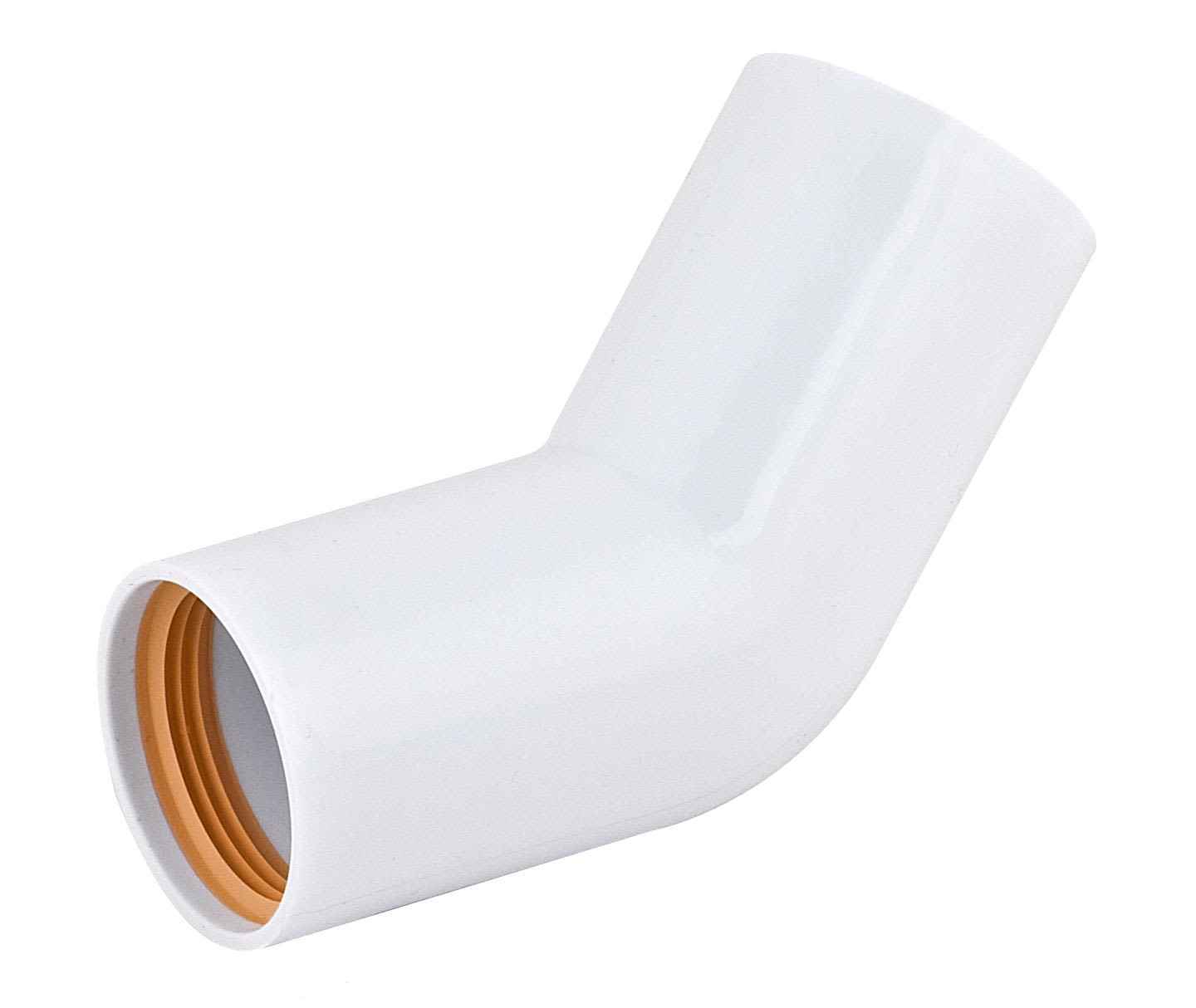 Faluplast 2316107 Böj 45°, med gummitätning 32 mm