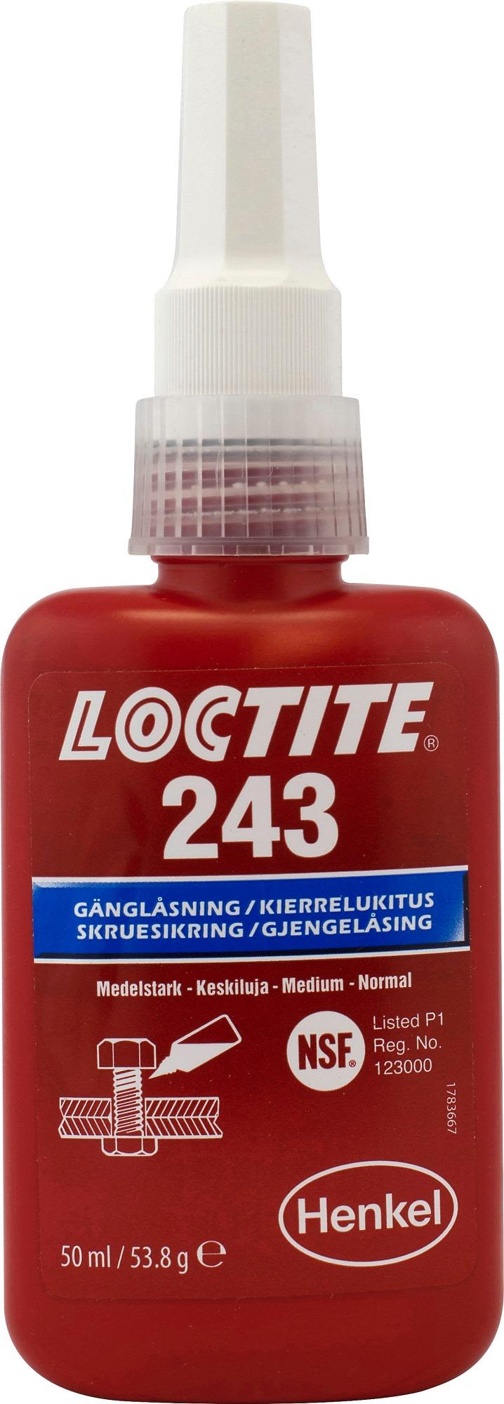 Loctite 243 Gänglåsning medelhög styrka 50 ml