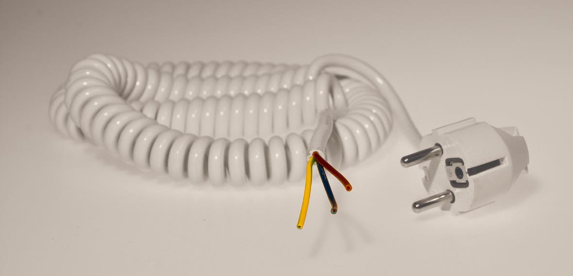 Z 2404582 Sladdställ spiraliserad Vit