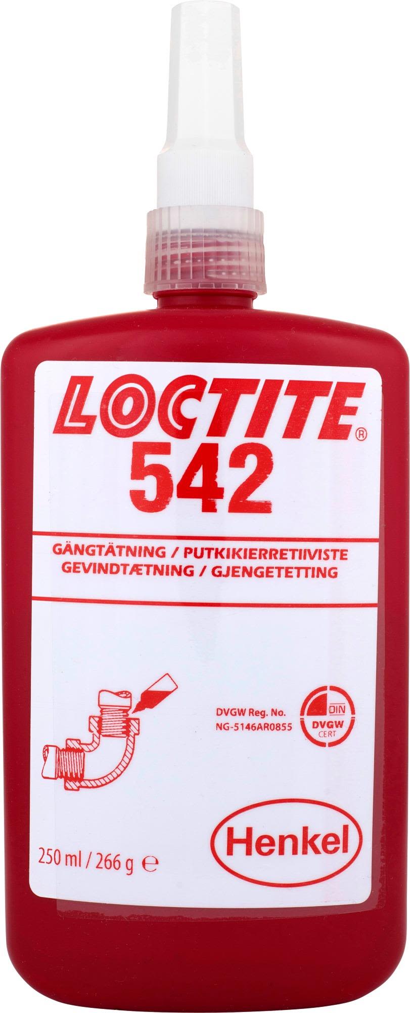 Loctite 542 Gängtätning för hydraulik och tryckluft, medelhög 250 ml