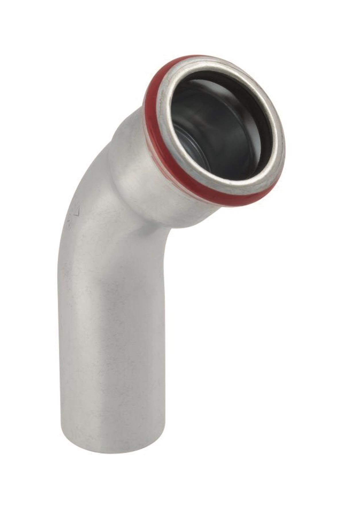 Geberit 1551093 Böj 45°, 1 muff, pressmuff x spetsände 15 x 15 mm