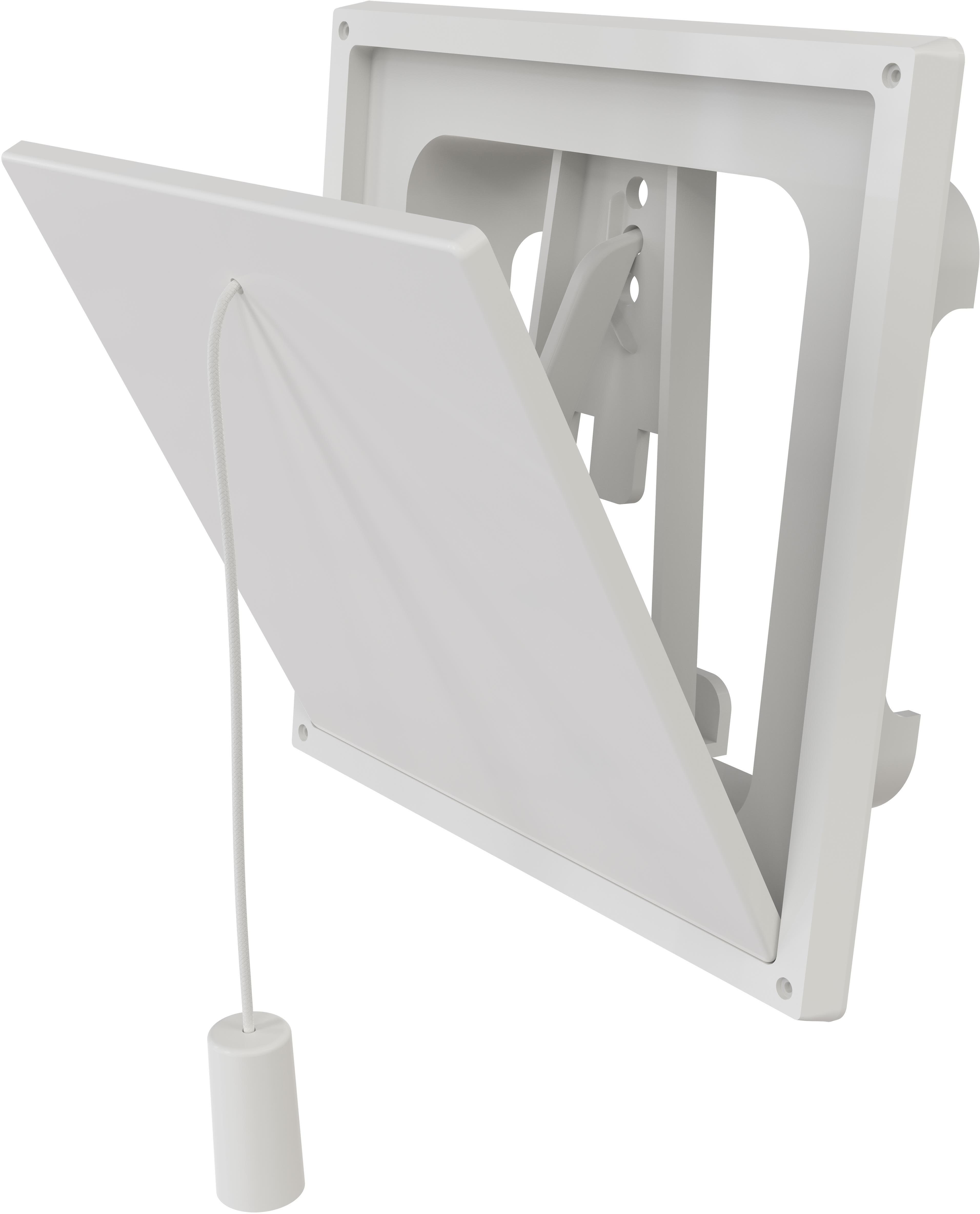 Flexit 02024 Klaffventil hvit, plast 150 x 150 mm